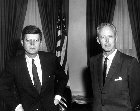 President Kennedy And Charles Bud Wilkinson 23 March 1961 Jfk