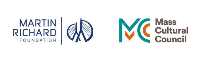 Logos of the Martin Richard Foundation and Mass Cultural Council.