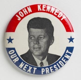 4469 1960 John F Kennedy IF I WERE 21 I'D VOTE Large Campaign Button 