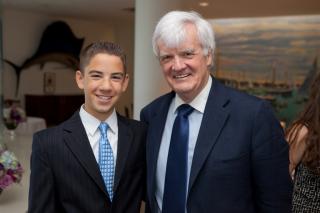 2011 Profile in Courag Essay Contest winner Kevin Kay with Al Hunt, chair of the Profile in Courage Award Committee.