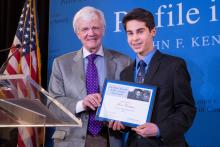 Ben Wolman, first-place winner of the 2014 Profile in Courage Essay Contest.