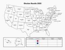 Election Results 2020 Blank Map